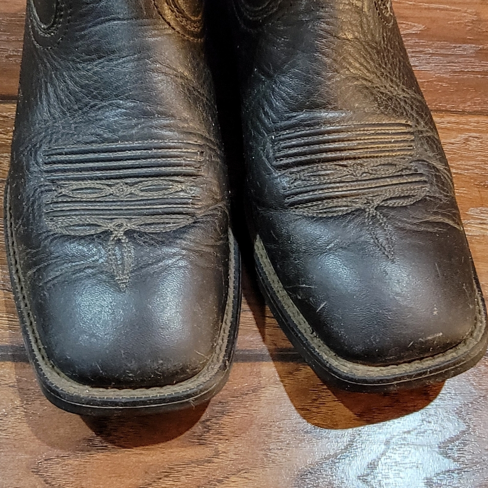 Ariat Black Western square toe boots - Picture 3 of 13